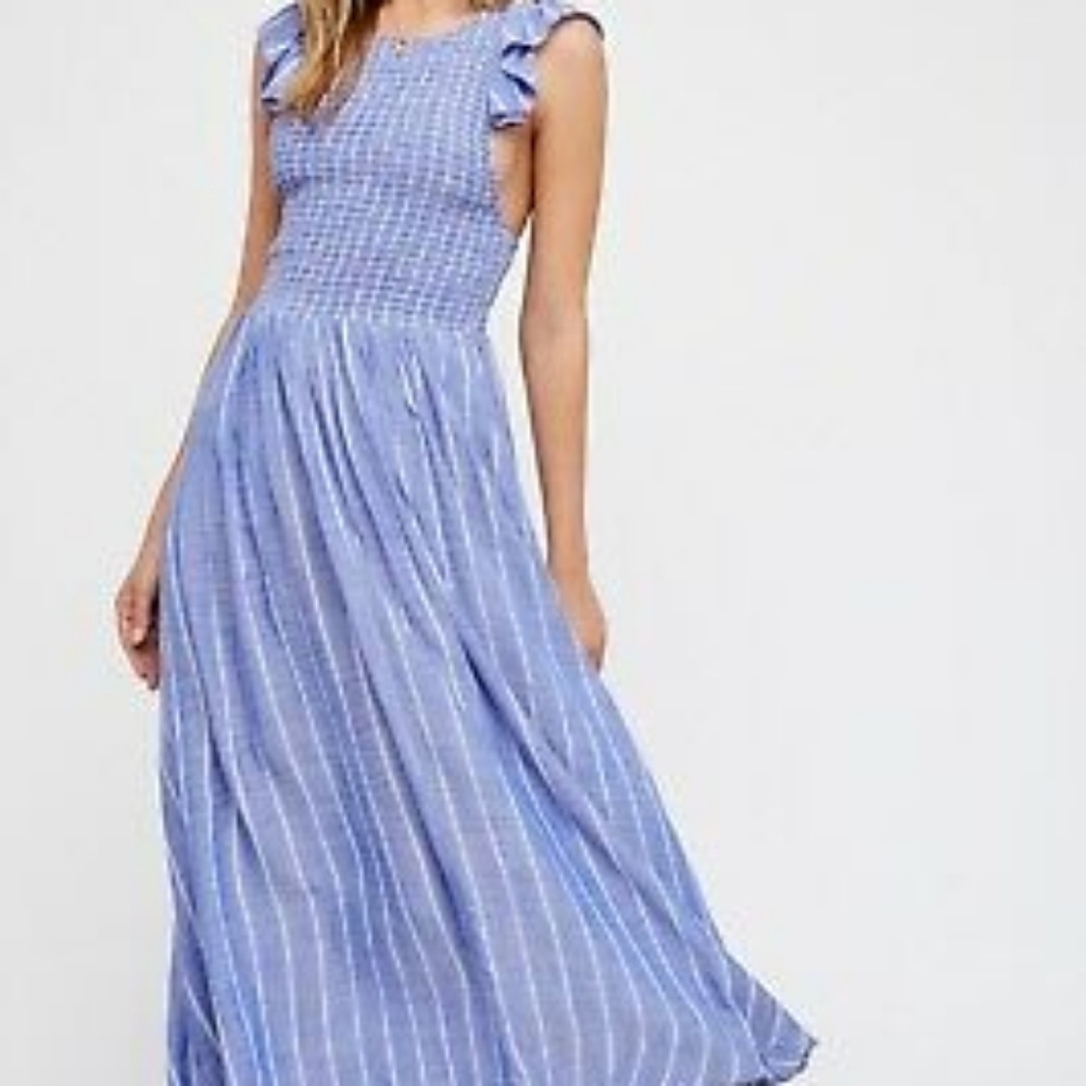 Free People Chambray Midi/Maxi -Small